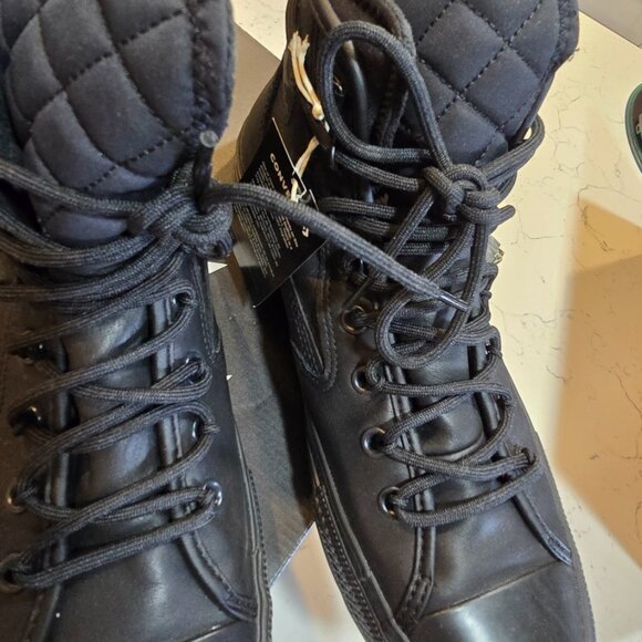 NEW CONVERSE ALL TERRAIN HI Waterproof Leather Boots Shoes 168864c Black SZ 10 - Picture 5 of 16